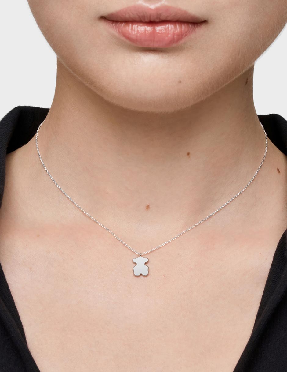 Collar de oso de plata P 925 7