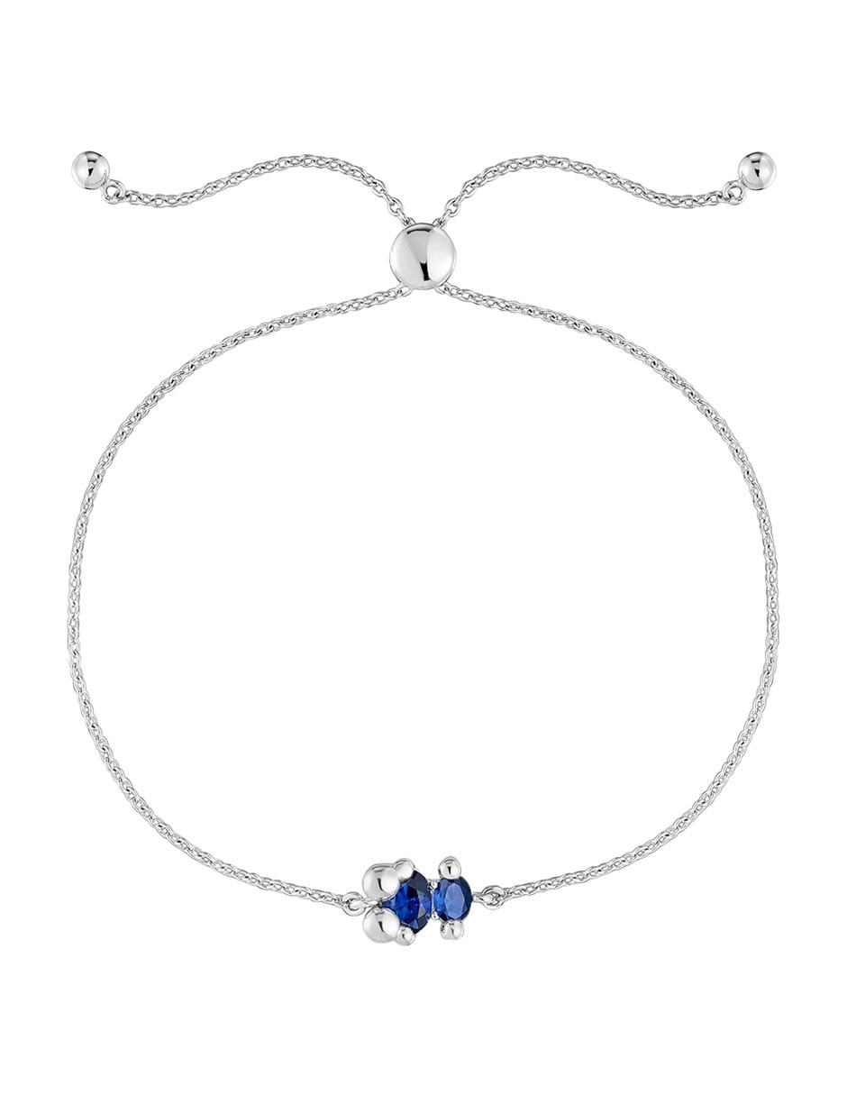 Pulsera de plata con zafiro p 925