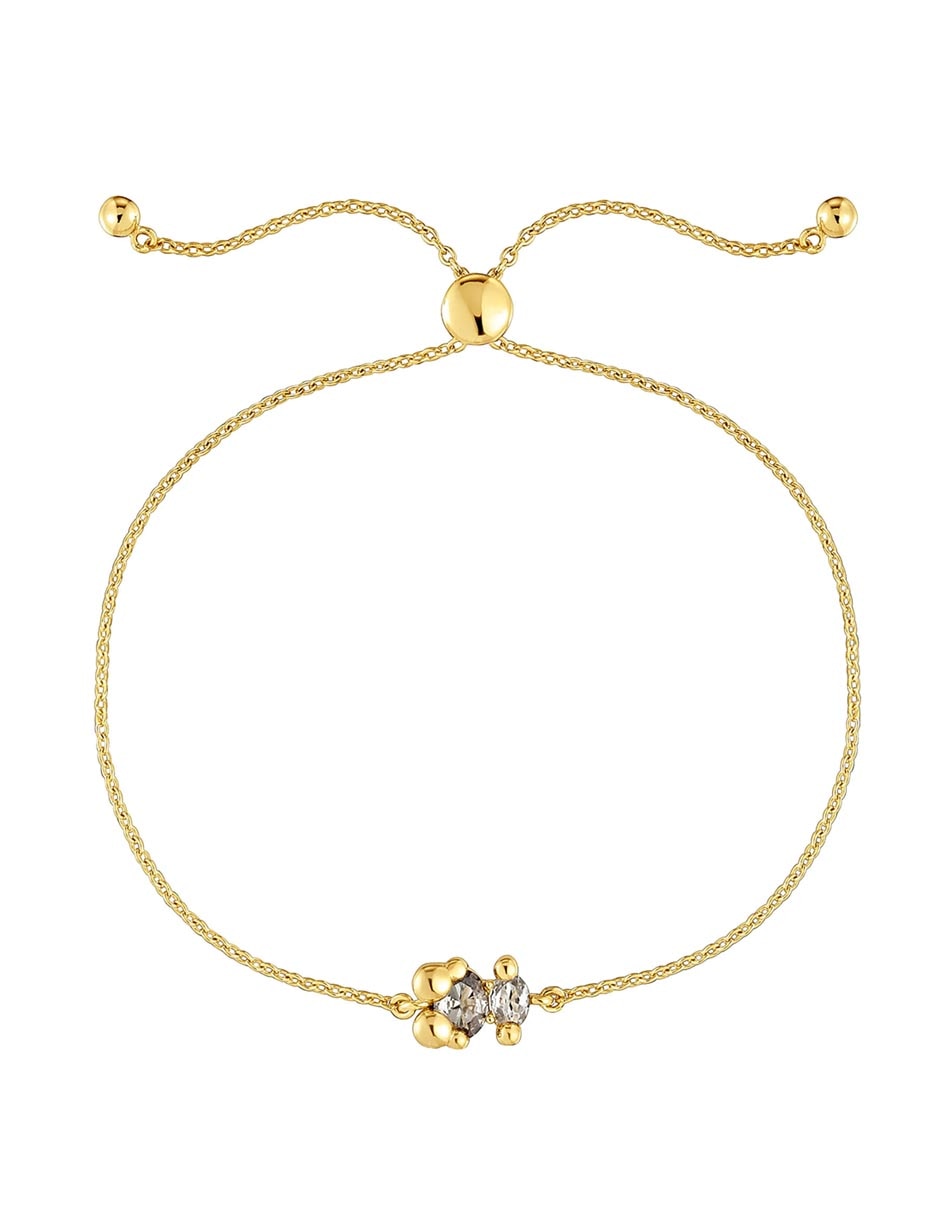 Pulsera de plata P 925 con acabado baño de oro