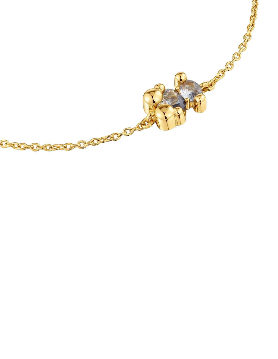 Pulsera de plata P 925 con acabado baño de oro 3