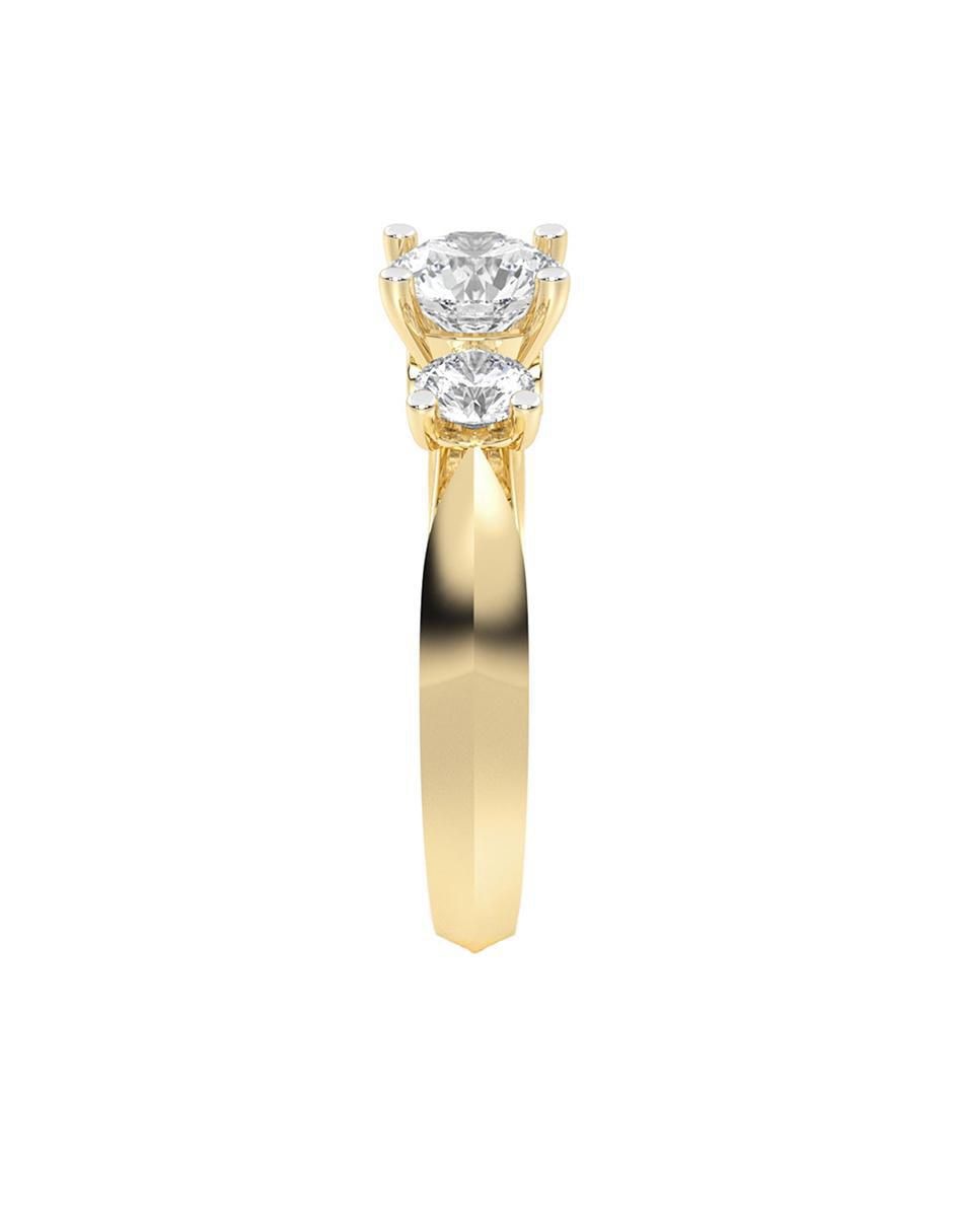 Anillo de compromiso "de" oro 14 k abba joyas no aplica zirconia