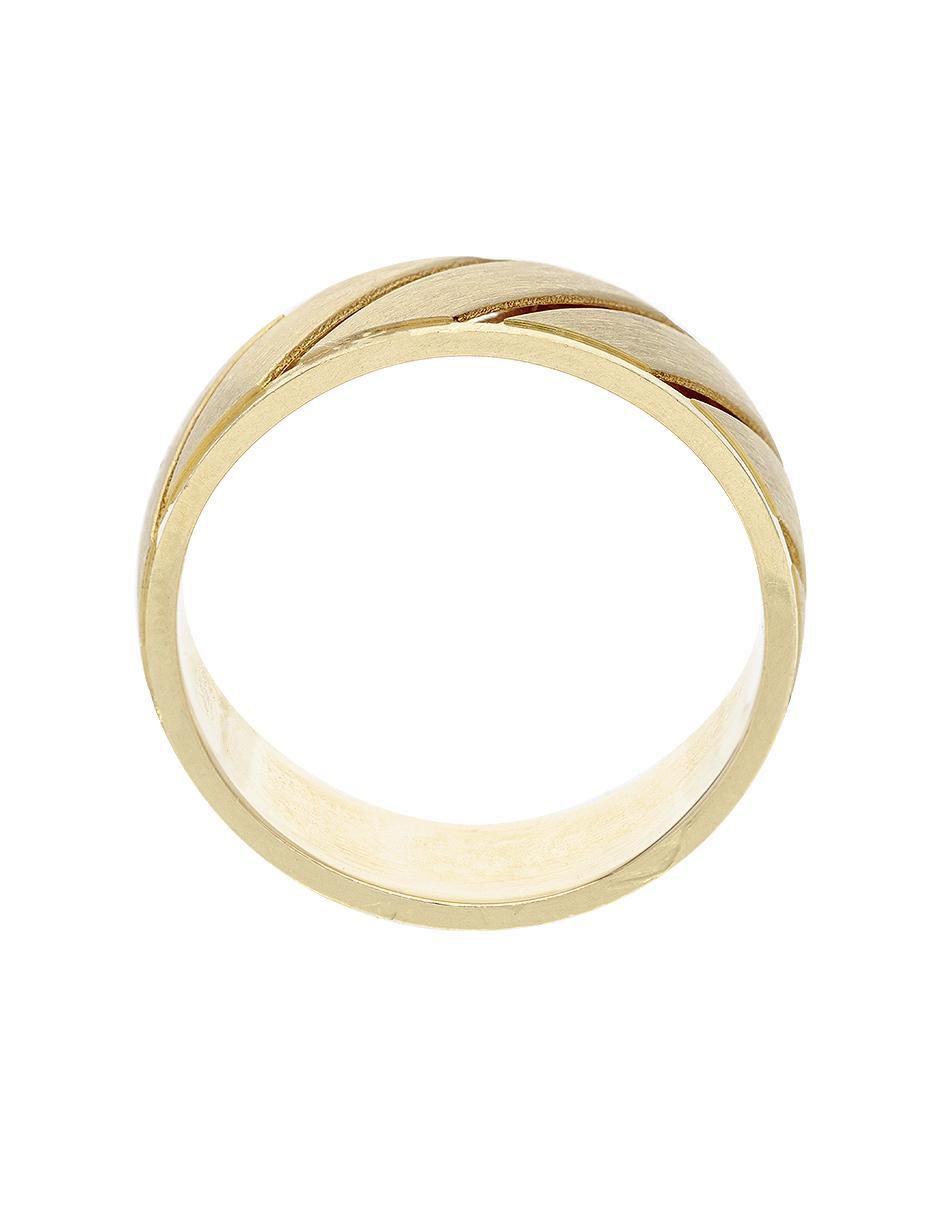 Argolla de oro amarillo 14 k 3