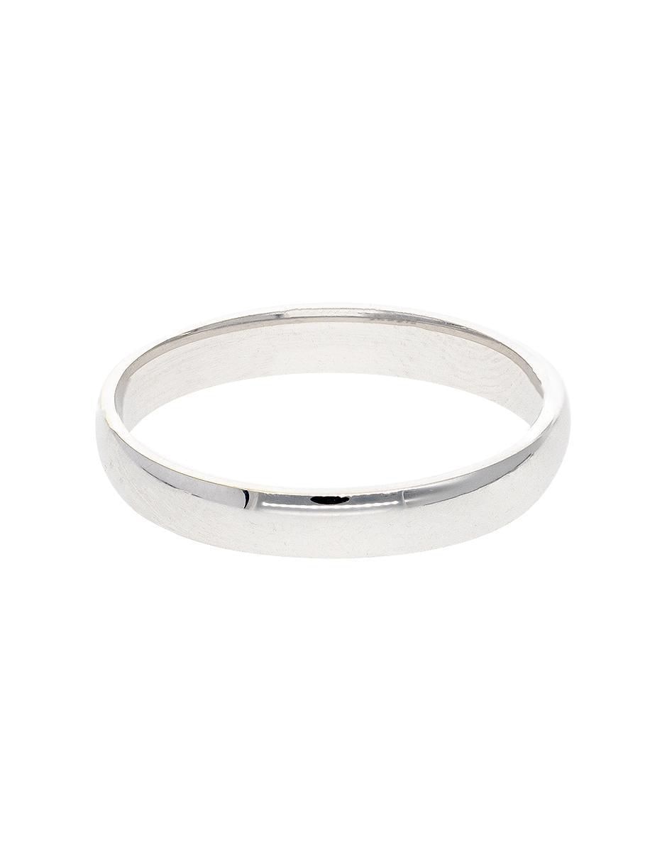 Argolla de oro blanco 14 k Acompañame