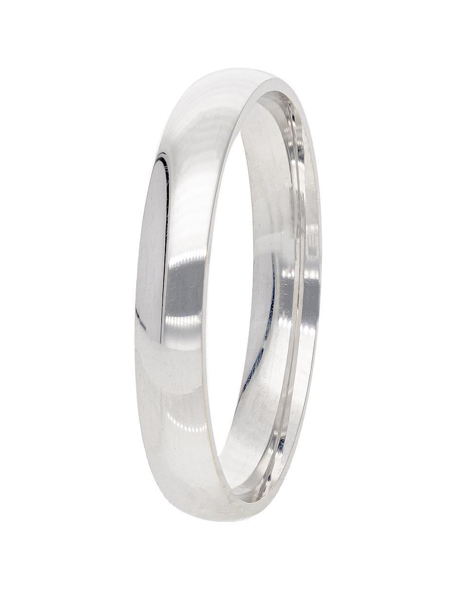 Argolla de oro blanco 14 k Acompañame 2