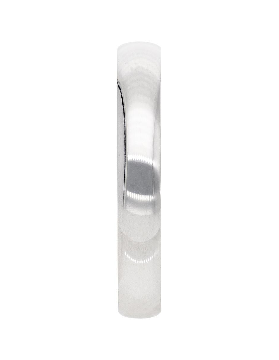 Argolla de oro blanco 14 k Acompañame 3