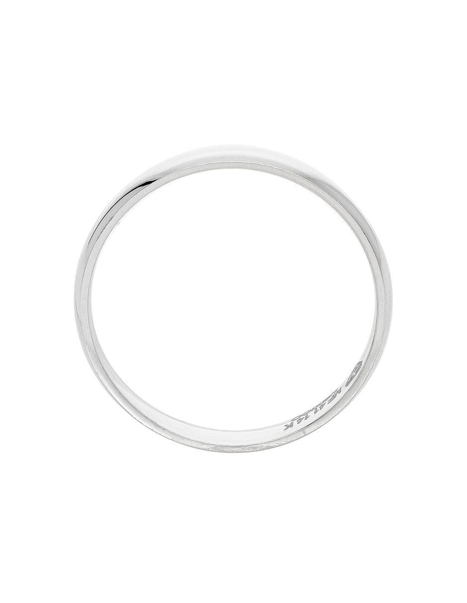 Argolla de oro blanco 14 k Acompañame 4
