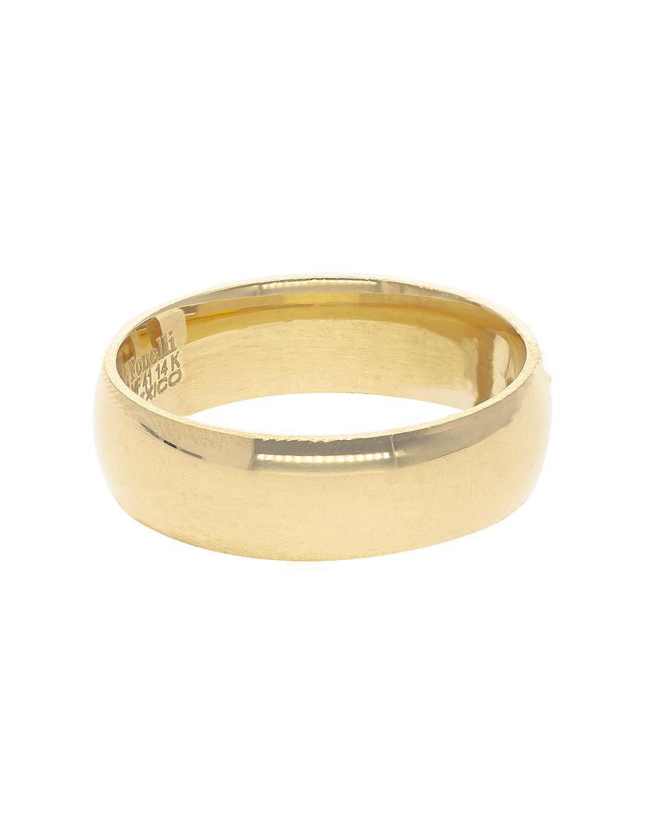 Argolla de oro amarillo 14 k Alianza