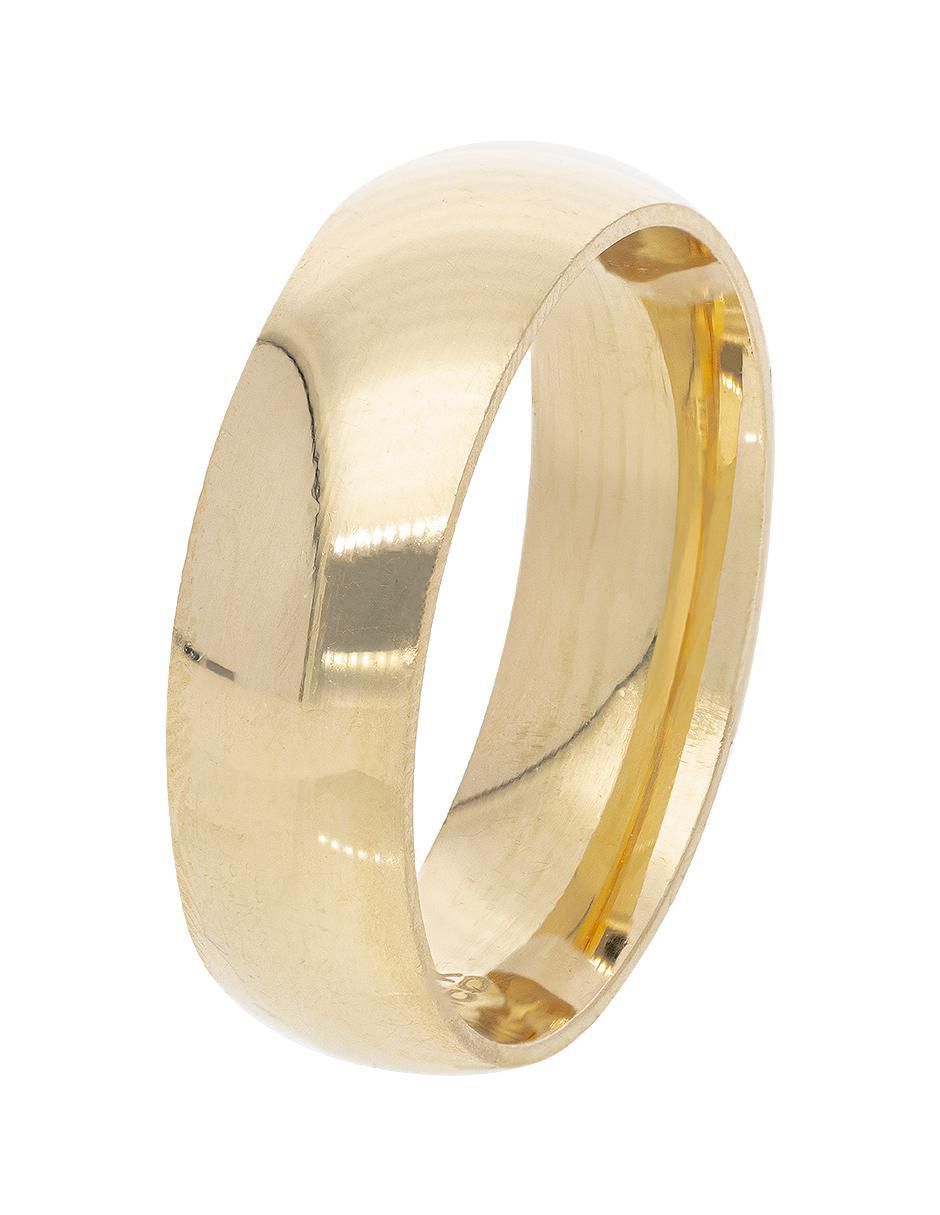 Argolla de oro amarillo 14 k Alianza 2