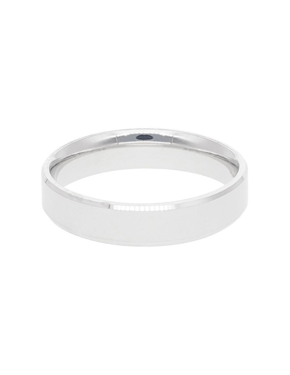 Argolla de oro blanco 14 k