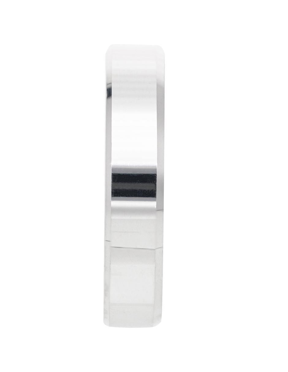 Argolla de oro blanco 14 k 3