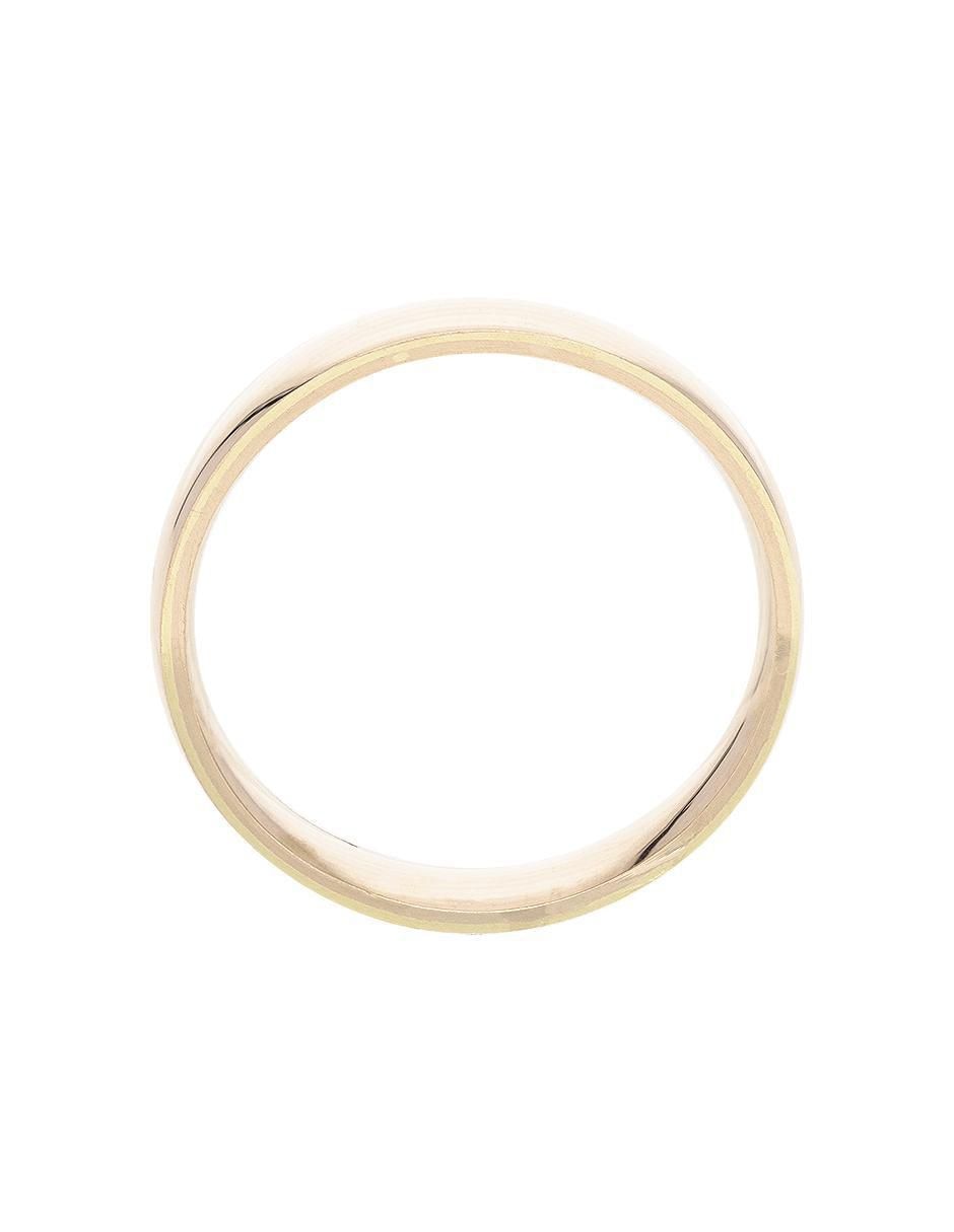 Argolla de oro rosa 14 k Amor 4