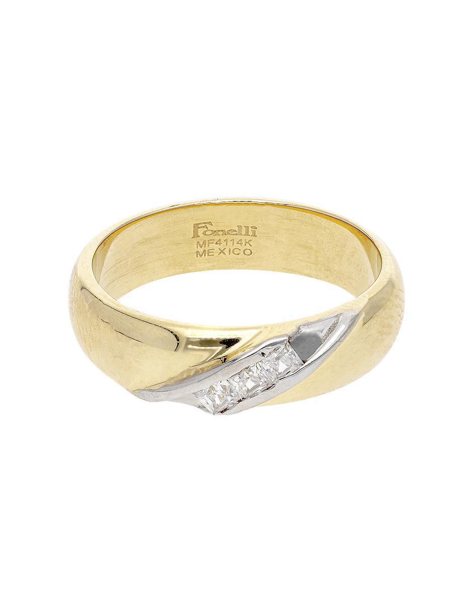 Argolla de oro 14 k zirconia