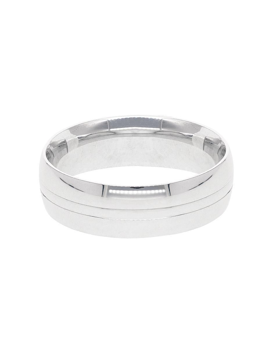 Argolla de oro blanco 14 k Comprensión