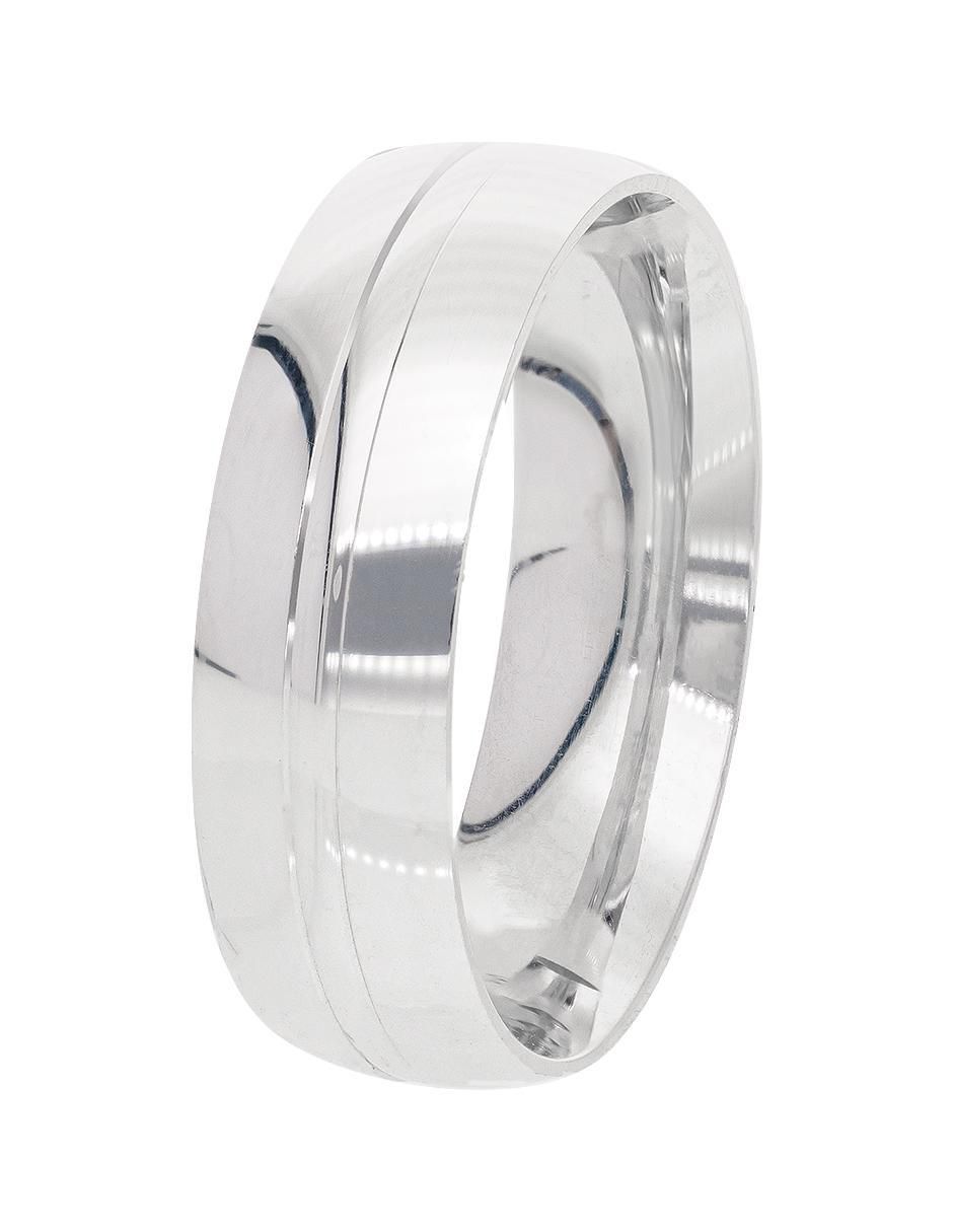 Argolla de oro blanco 14 k Comprensión 2