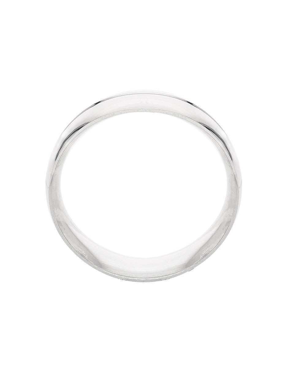 Argolla de oro blanco 14 k Comprensión 4