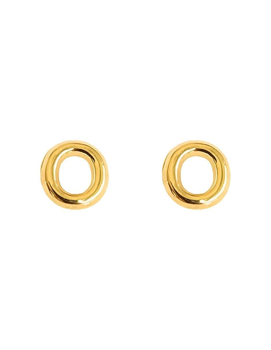 Broqueles de oro amarillo con acabado brillante Broqueles de oro amarillo con acabado brillante