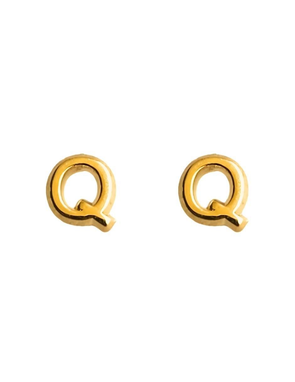 Broqueles de oro amarillo con acabado brillante