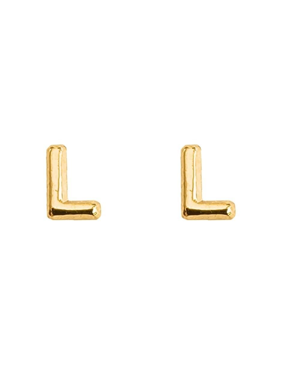 Broqueles de oro amarillo con acabado brillante