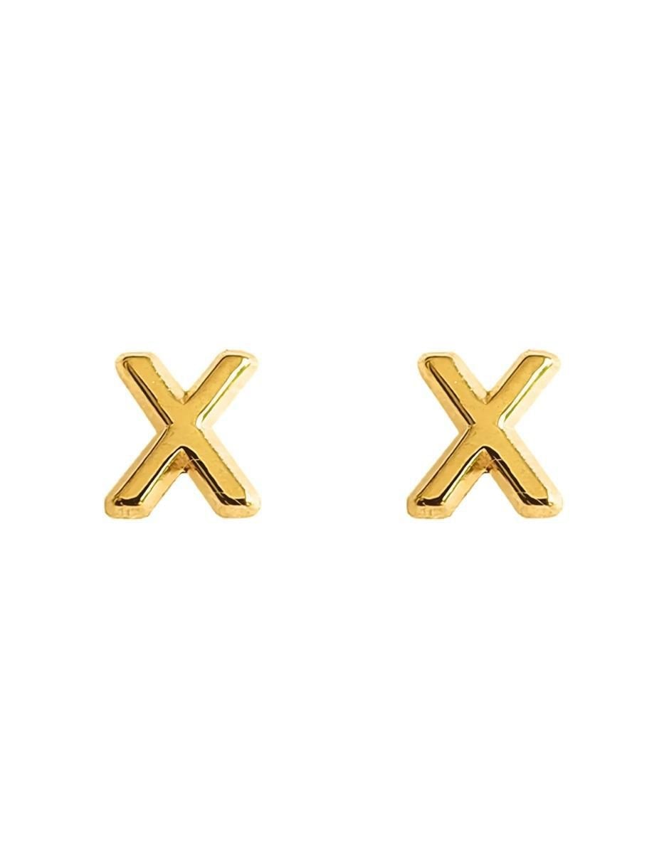 Broqueles de oro amarillo con acabado brillante