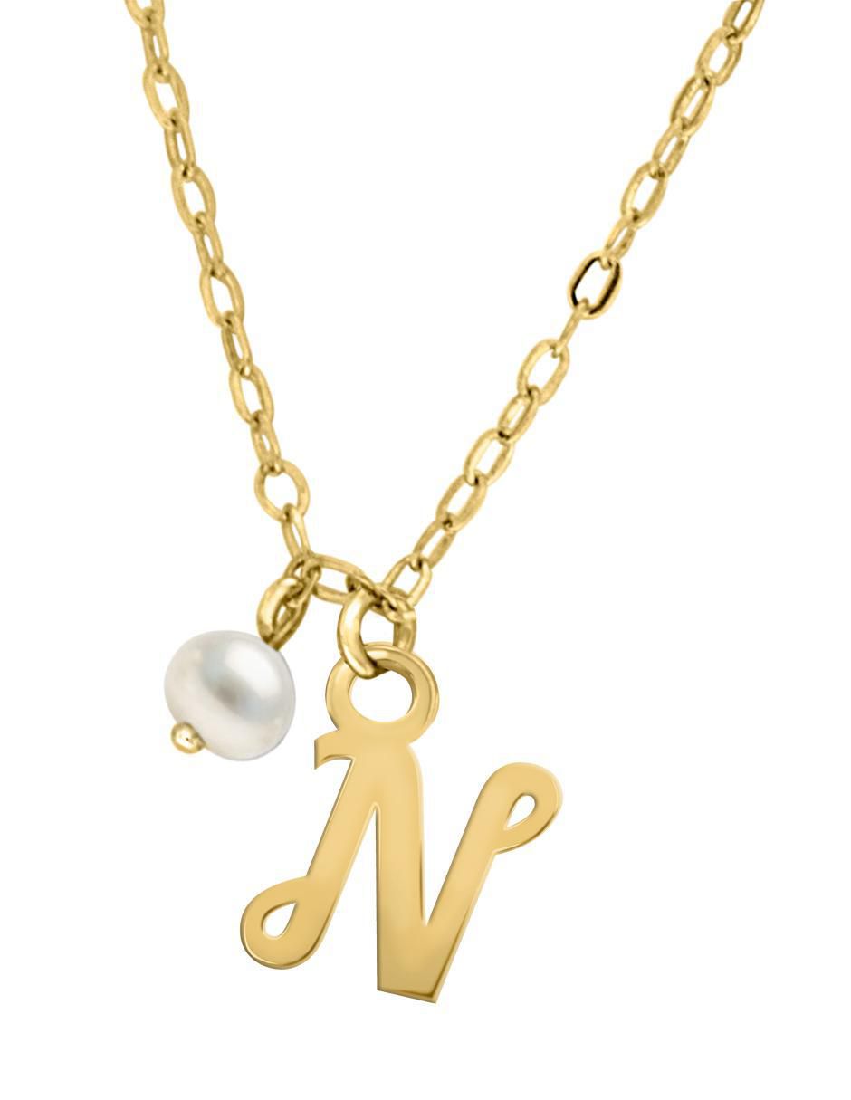 Colgante Y Dije de letras irma de oro amarillo 14 K