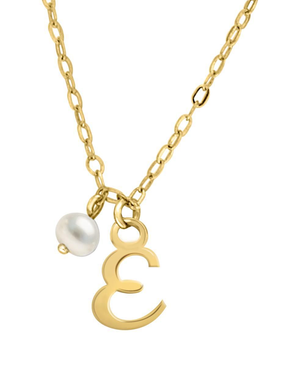 Colgante Y Dije de letras irma de oro amarillo 14 K