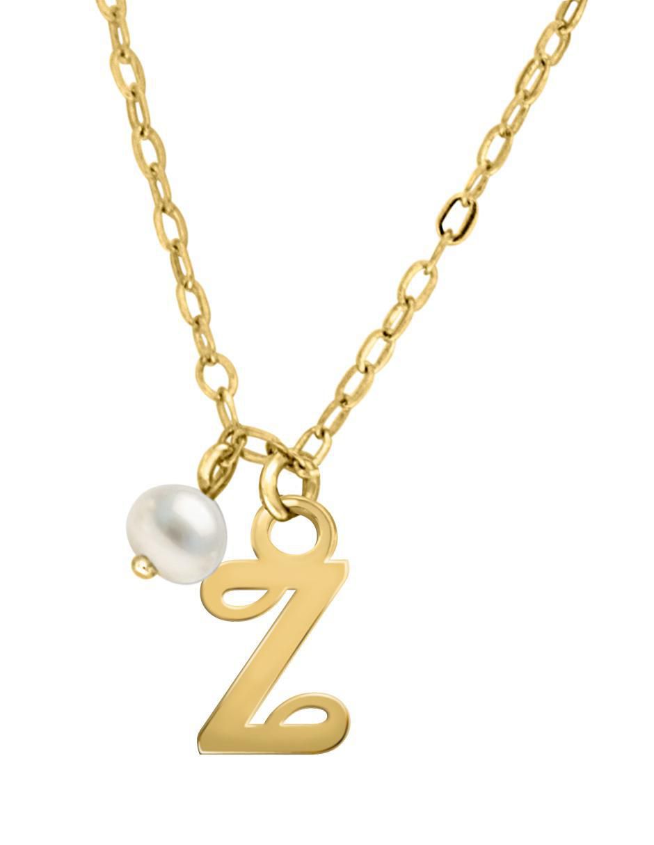 Colgante Y Dije de letras irma de oro amarillo 14 K