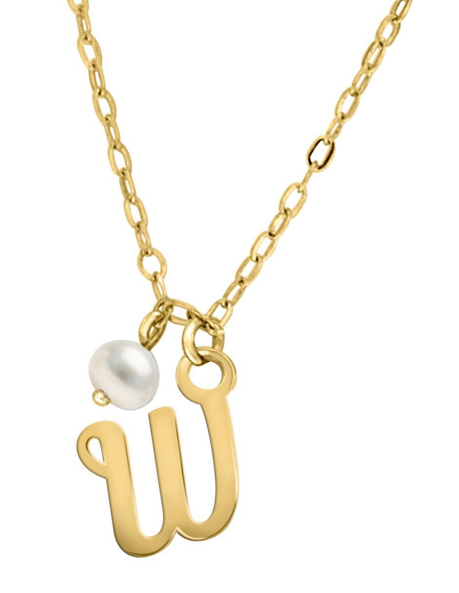 Colgante Y Dije de letras irma de oro amarillo 14 K