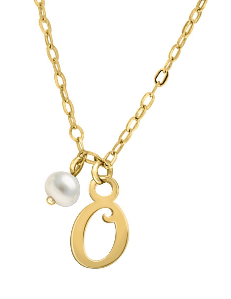 Colgante Y Dije de letras irma de oro amarillo 14 K