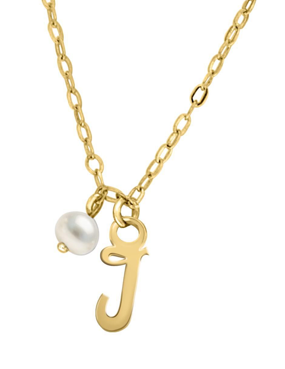 Colgante Y Dije de letras irma de oro amarillo 14 K
