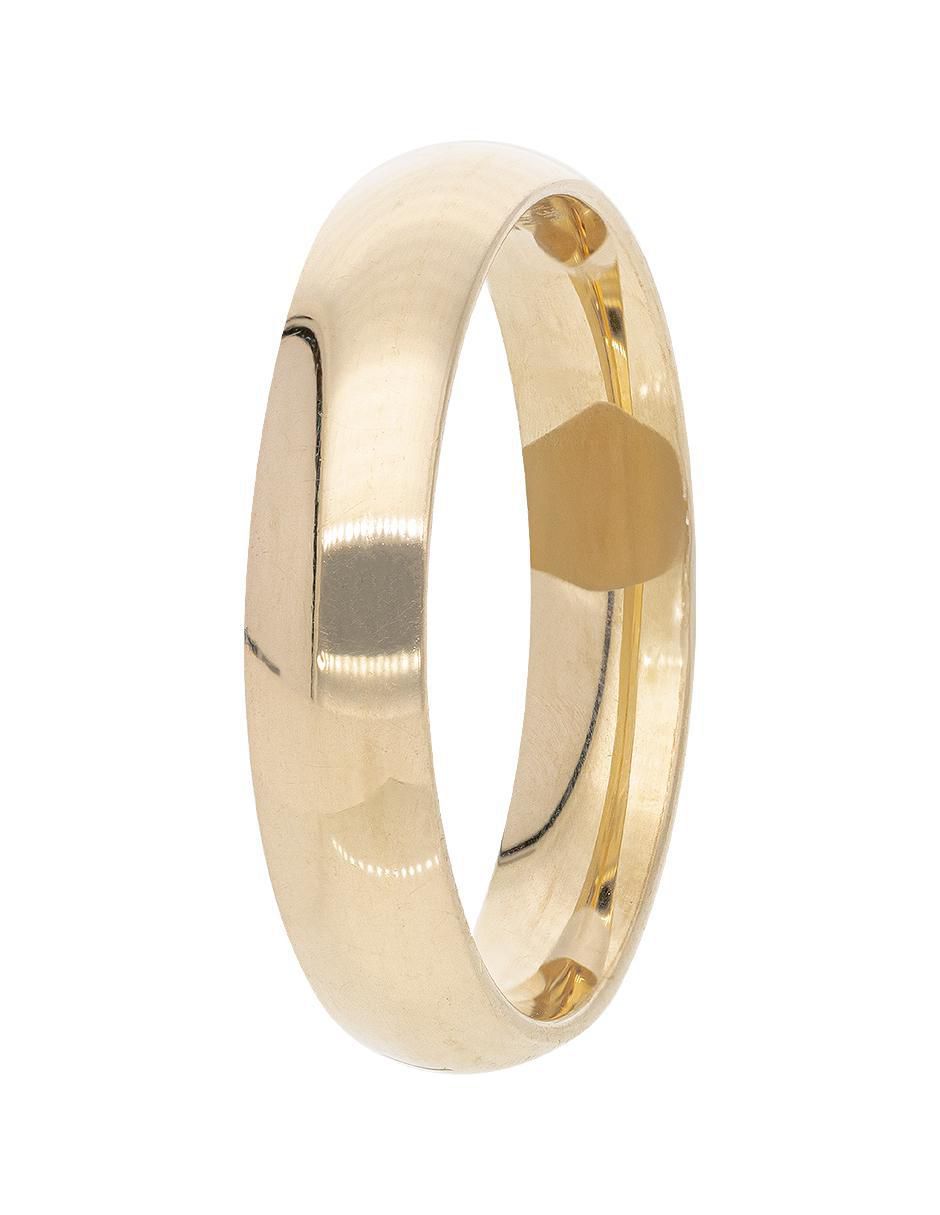 Argolla de oro amarillo 14 k Alianza 2