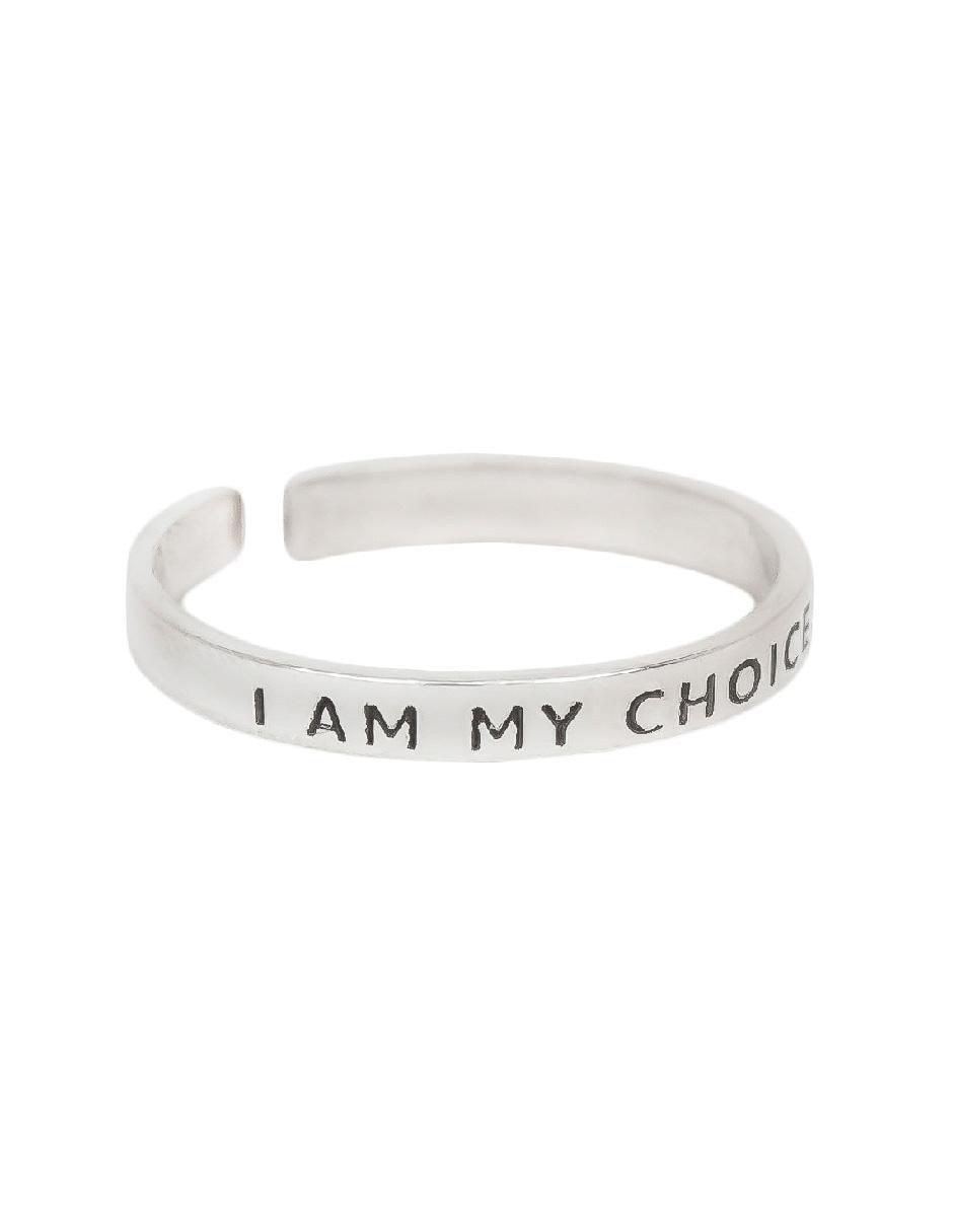 Anillo redondo Empowerment & Self-Love de plata pulido 1