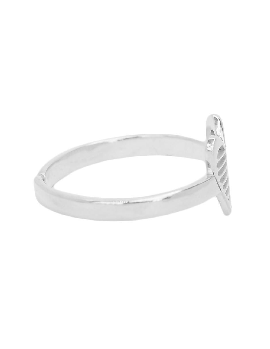 Anillo de corazón P 925 de plata pulido 4