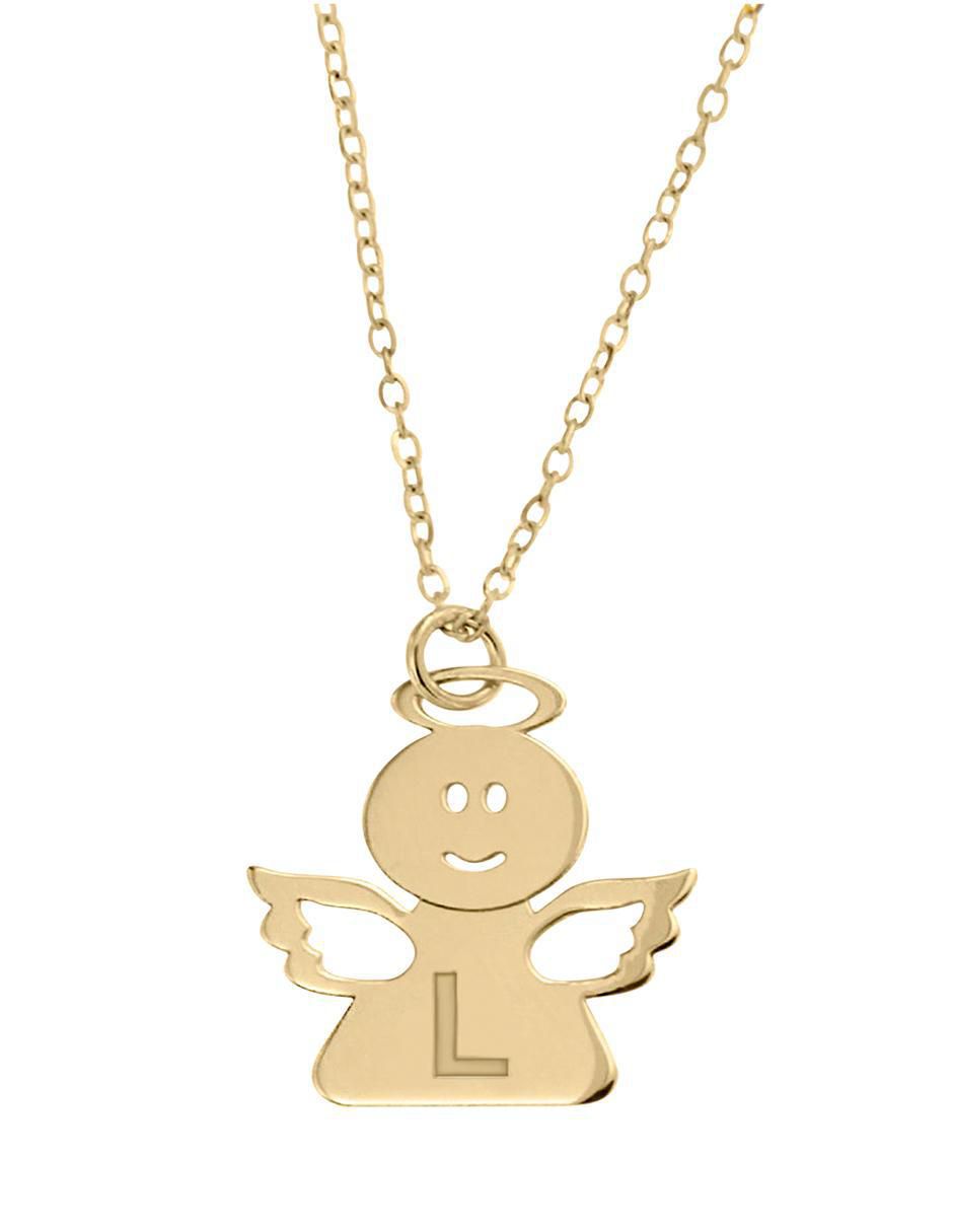 Colgante Y Dije de ángel angelito de oro amarillo 14 K