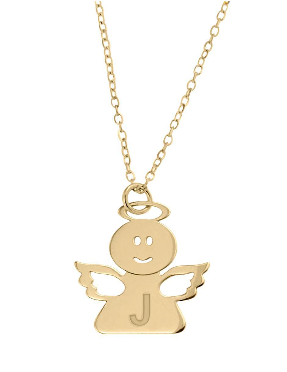 Colgante Y Dije de ángel angelito de oro amarillo 14 K