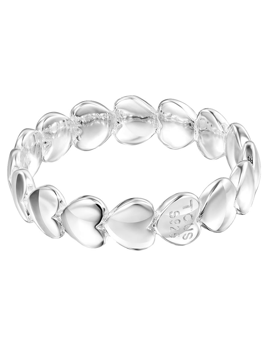 Anillo de corazón Mini Icons P 925 de plata brillante 3