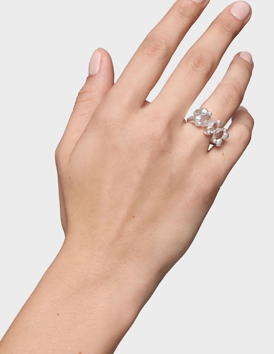 Anillo Color Bear P 925 de plata cuarzo brillante 6
