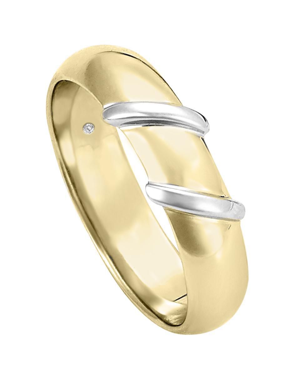Argolla "de" oro 14 k essenza enya sin gema