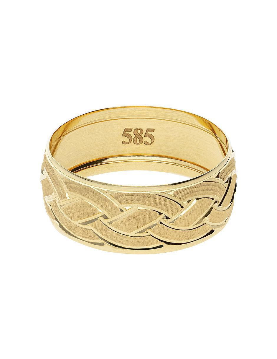 Argolla de oro amarillo 14 k