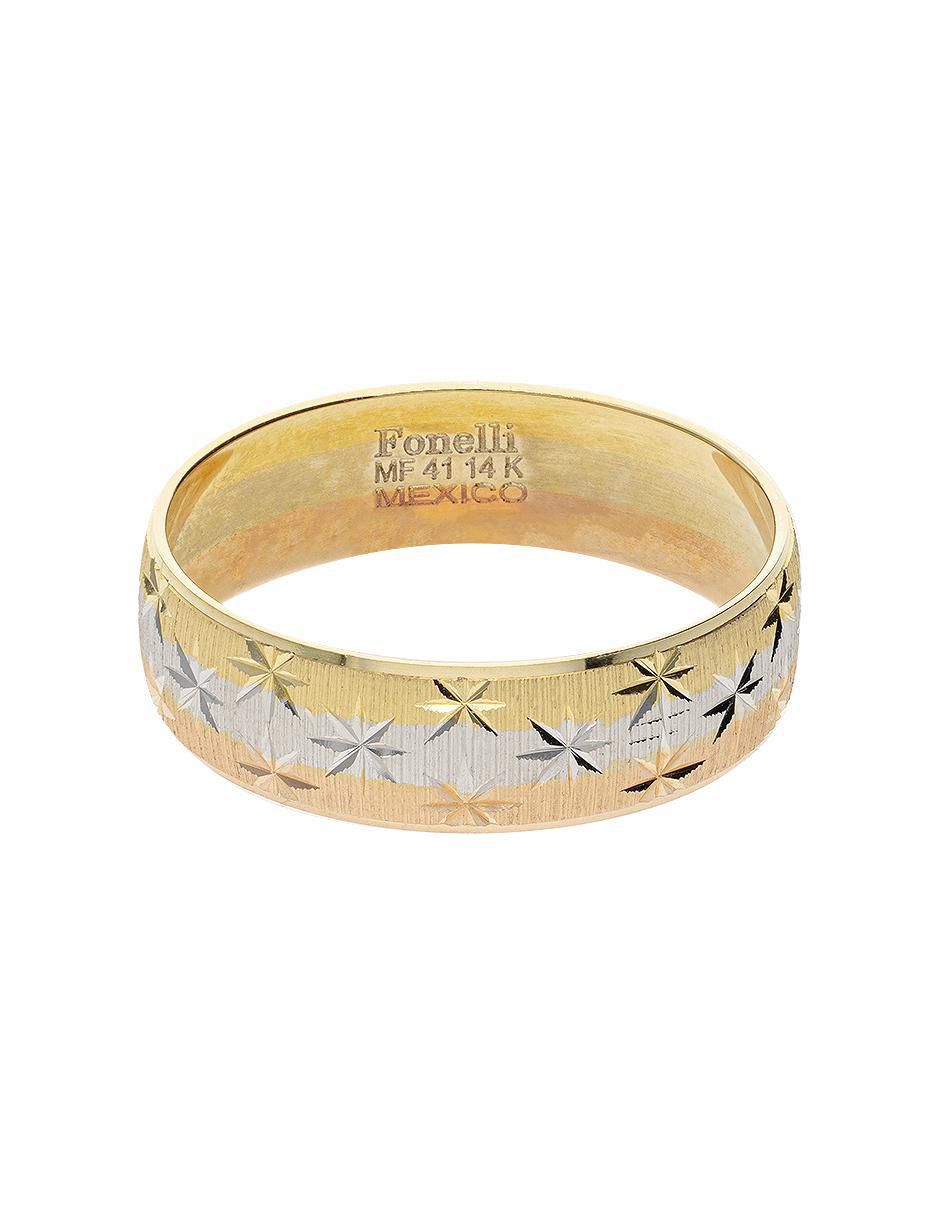 Argolla de oro florentino 14 k