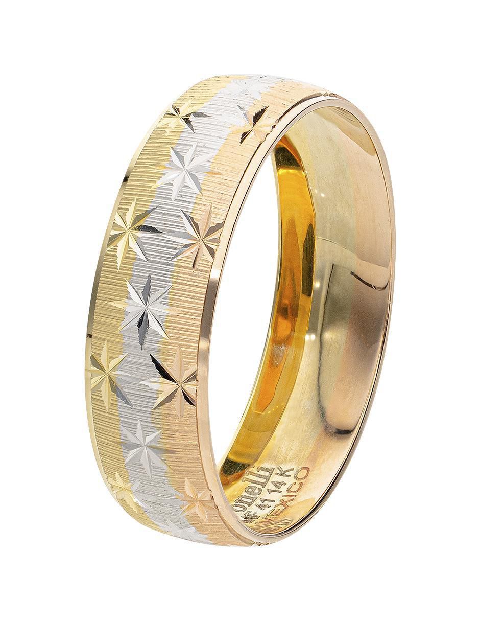 Argolla de oro florentino 14 k 2