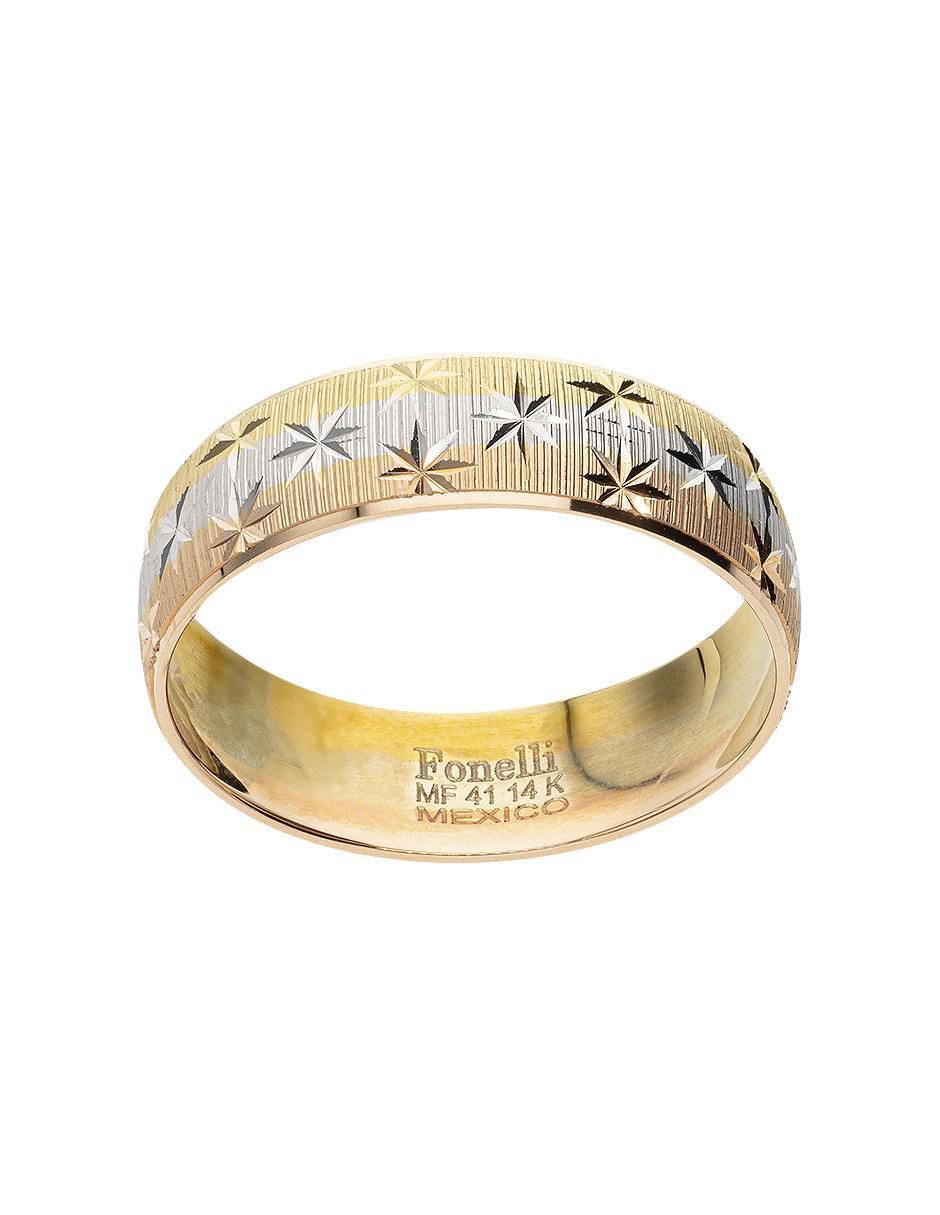 Argolla de oro florentino 14 k 3