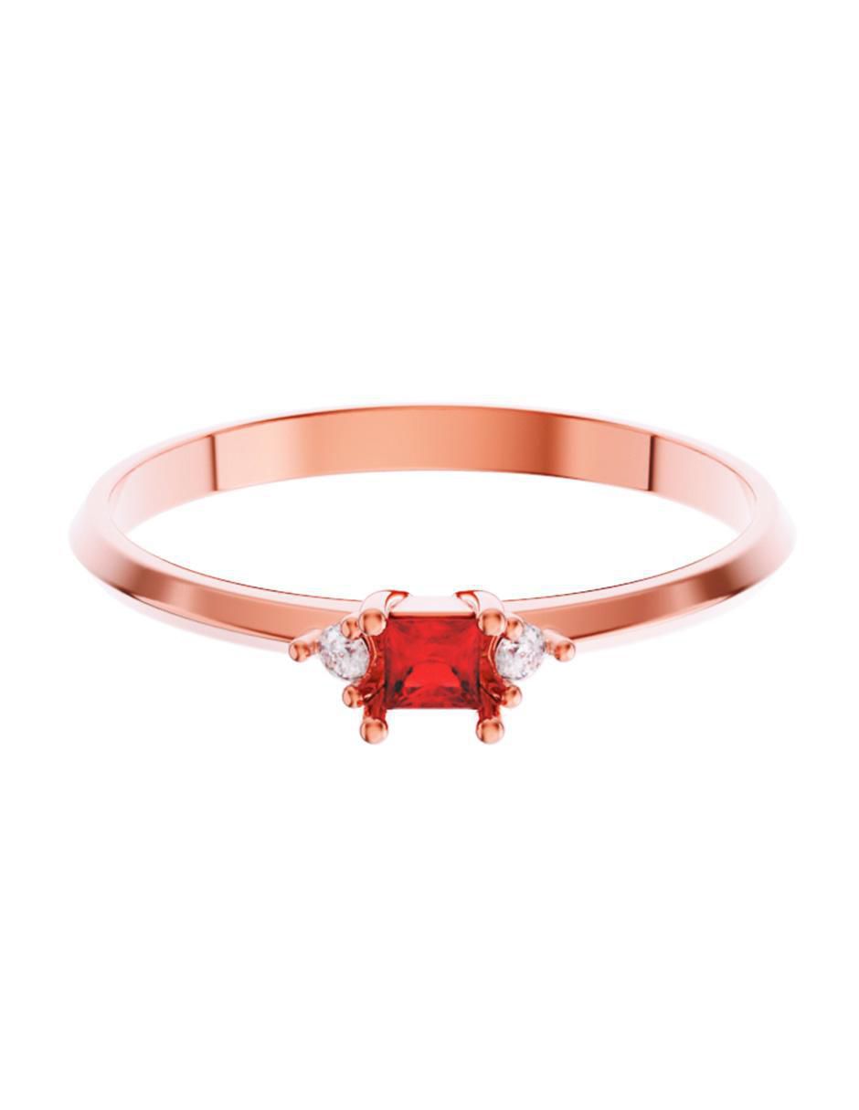 Anillo de compromiso de oro 10 k zirconia 1