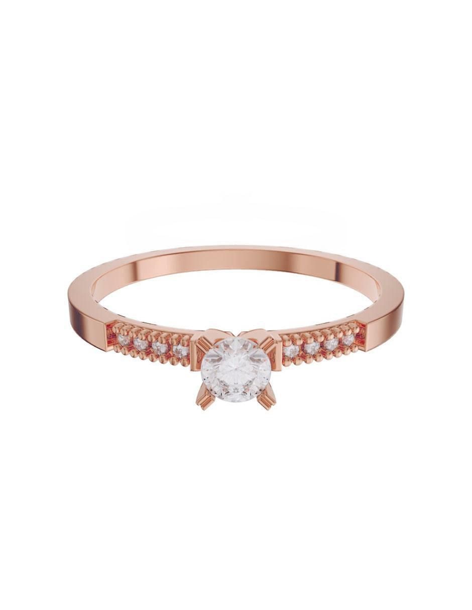 Anillo 14 k de oro zirconia Anillo 14 k de oro zirconia