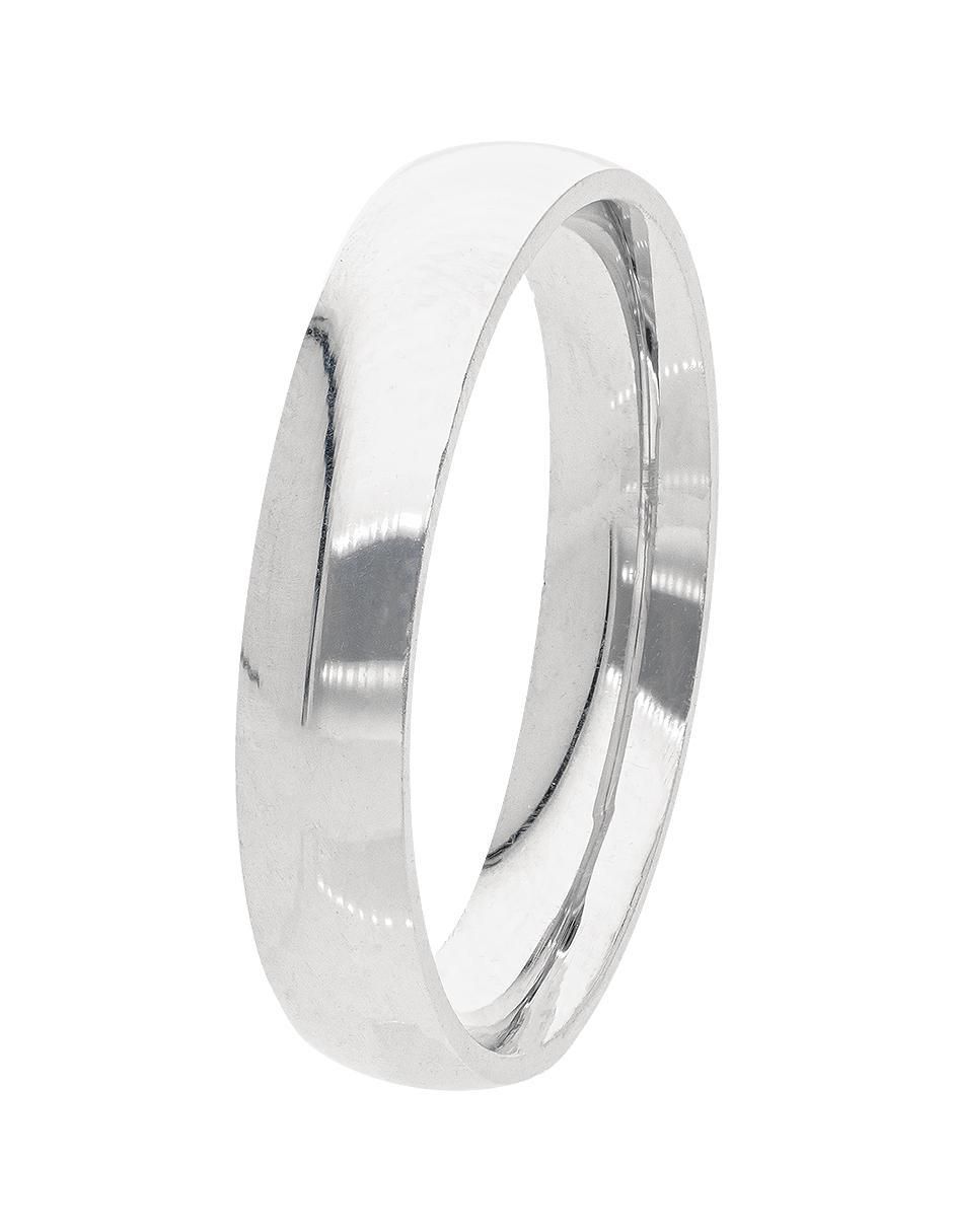 Argolla de oro blanco 14 k Acompañame 2