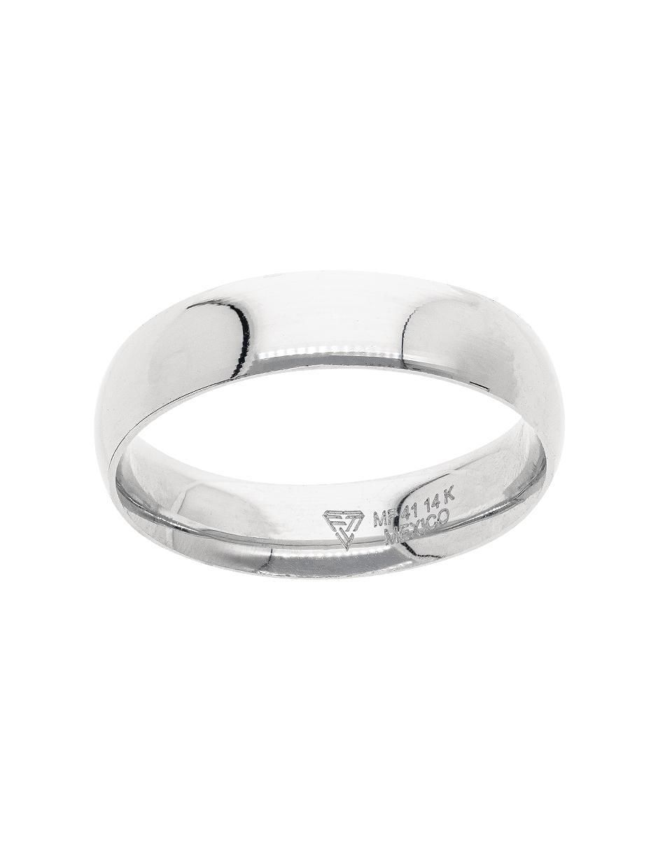 Argolla de oro blanco 14 k To Love 3