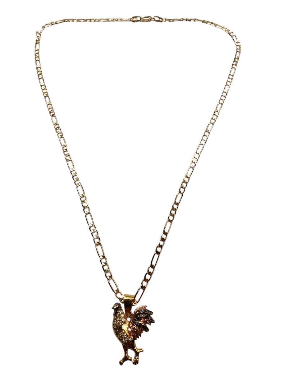 Collar con dije Aves de oro laminado 14 K 4