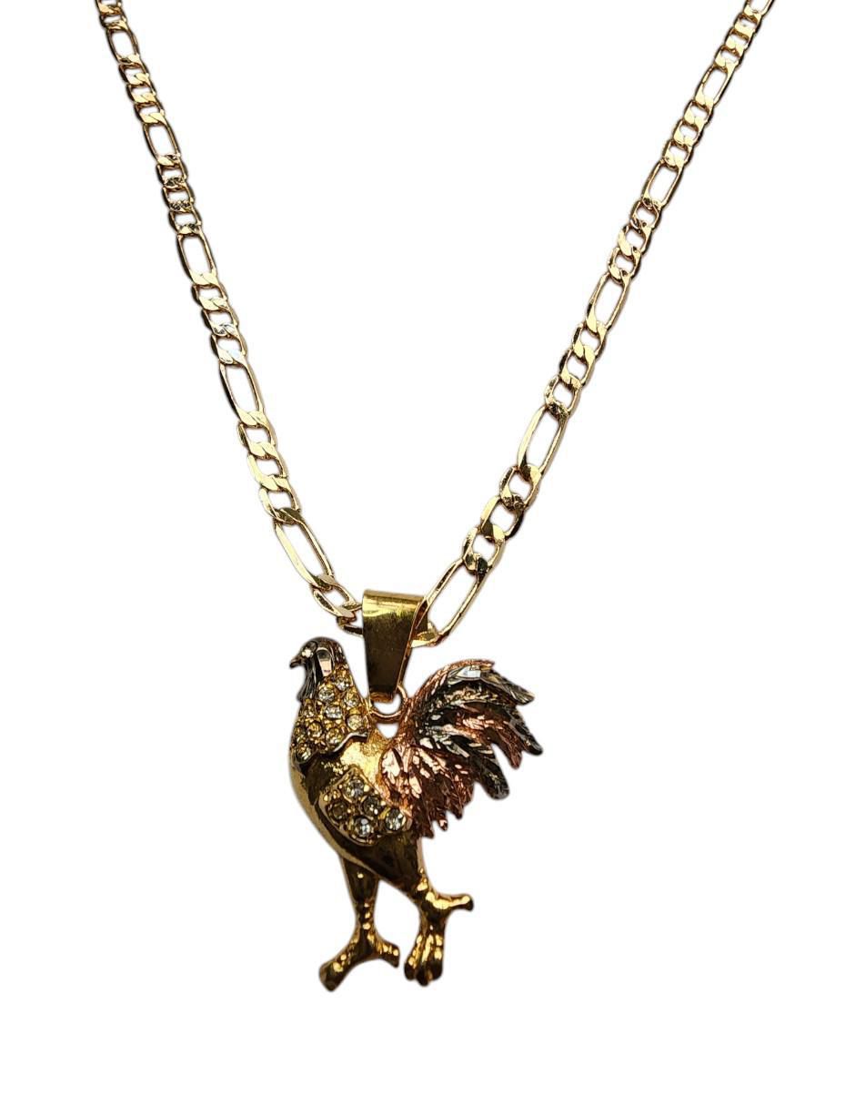 Collar con dije Aves de oro laminado 14 K 5