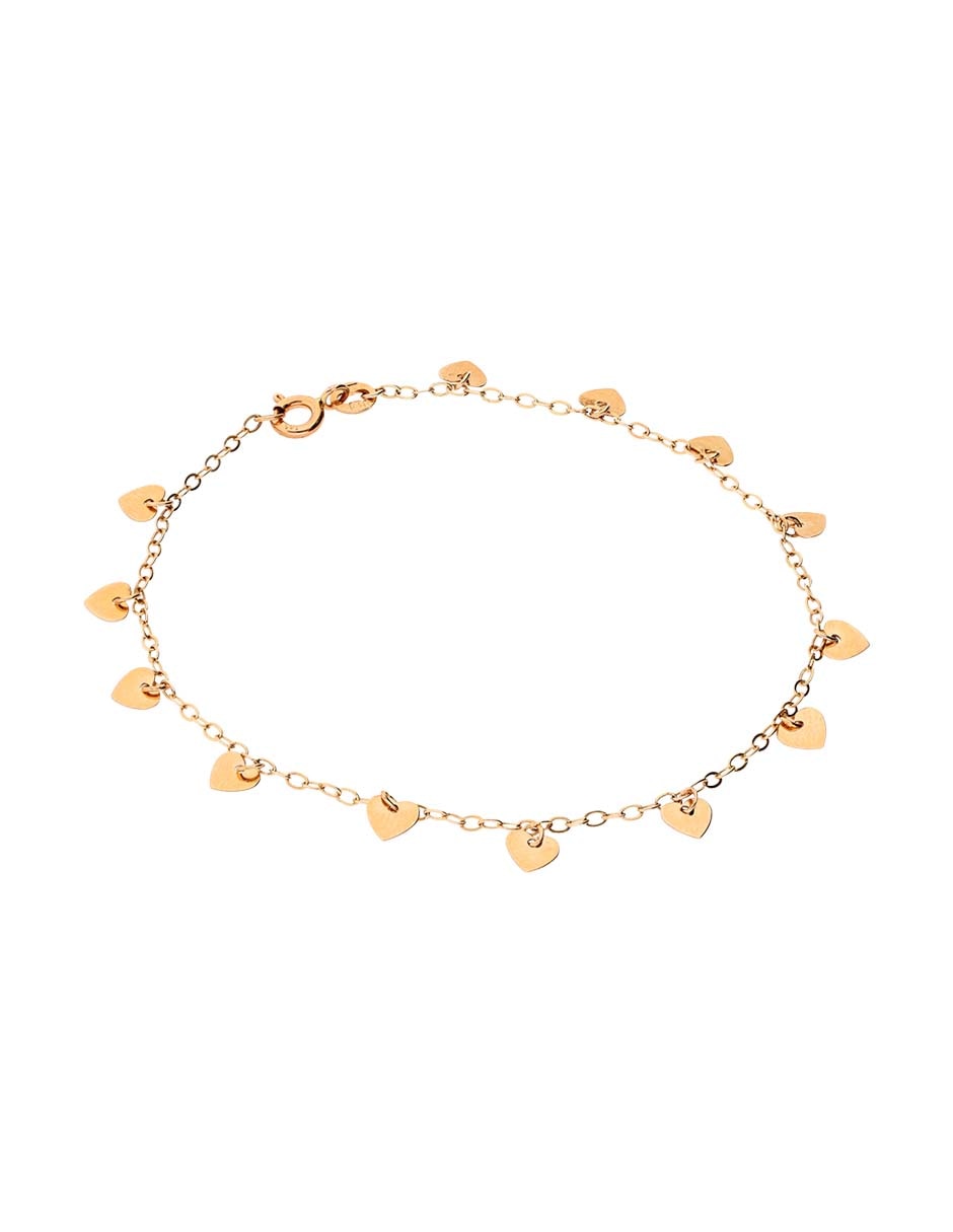 Brazalete de oro amarillo 14 K con acabado pulido