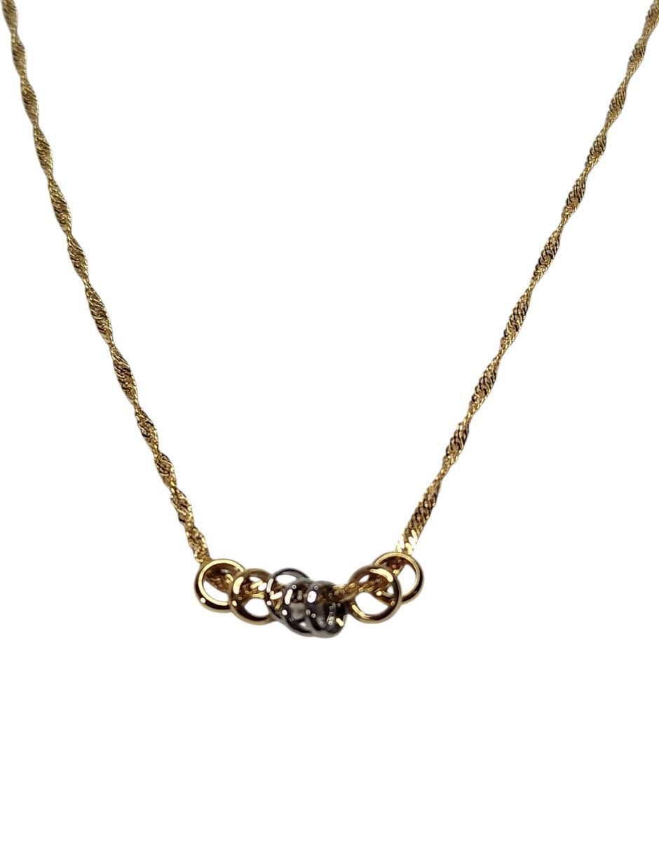 Collar con dije de oro laminado 14 K