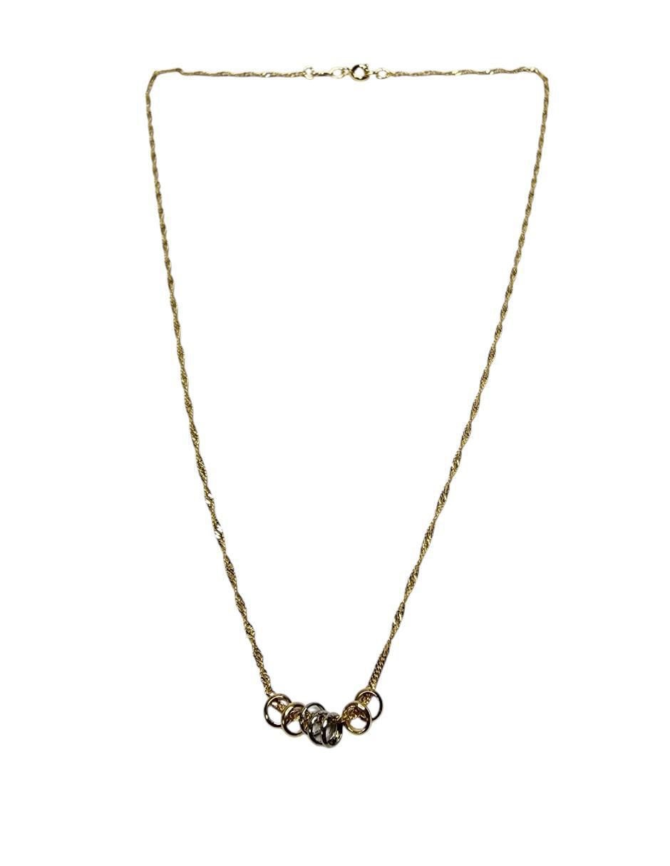 Collar con dije de oro laminado 14 K 4